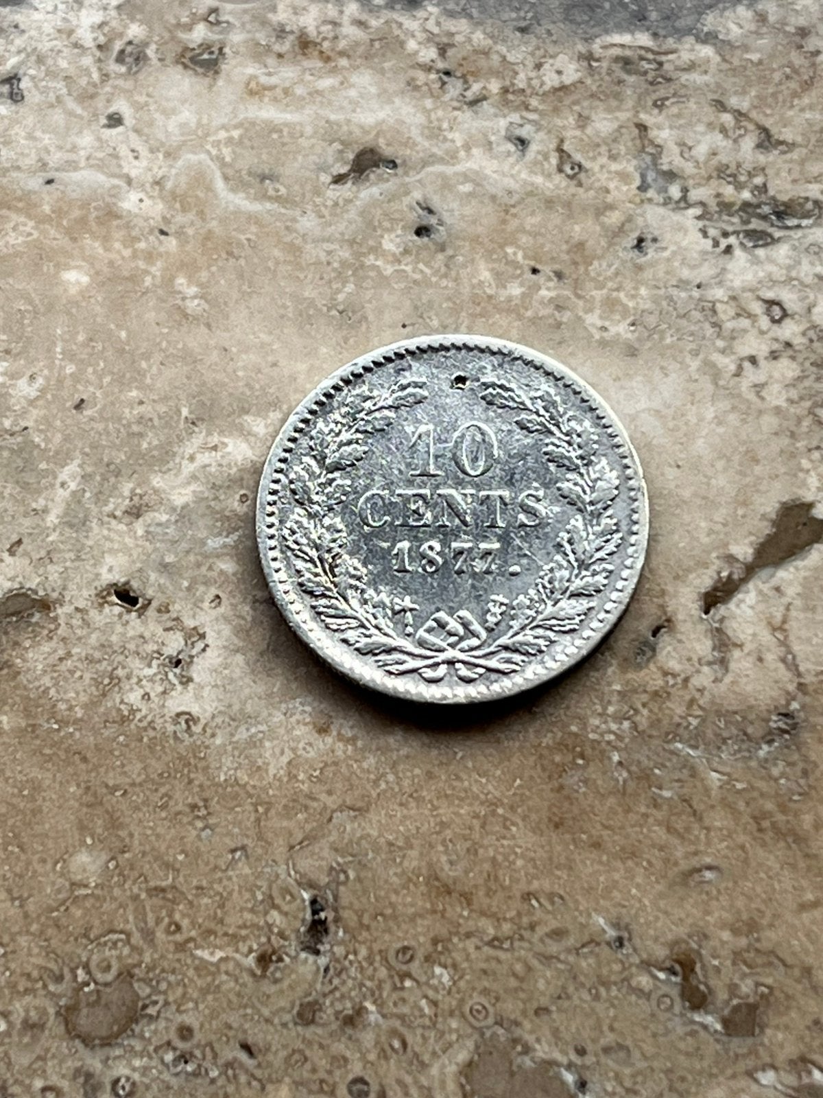 10 cent 1877 Willem III, mooie kwaliteit, Koning Willem III, Zilver, Ophalen of Verzenden, 10 cent