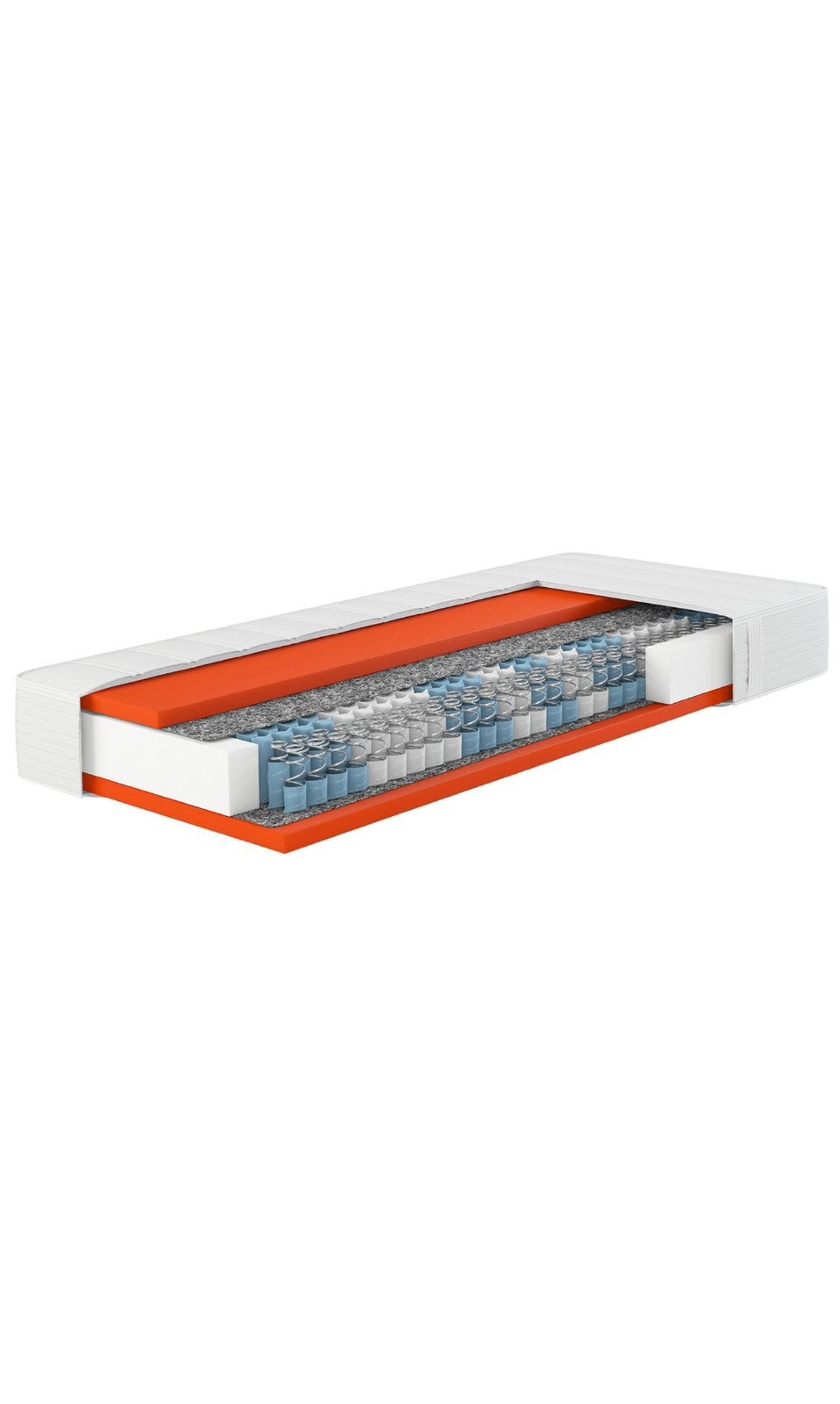 2 matrassen 7 zones pocketveringmatras 90x200, Ophalen, 90 cm, Eenpersoons, Nieuw