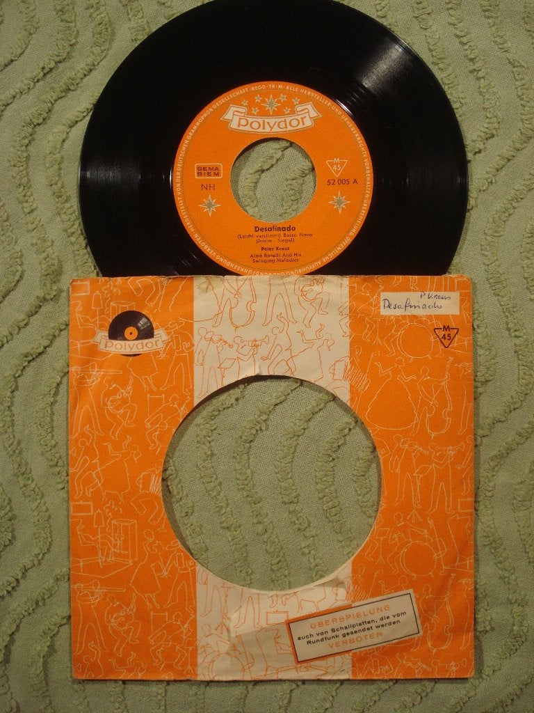 Peter Kraus 7" Vinyl Single: ‘Desafinado’ (Duitsland), Ophalen of Verzenden, Gebruikt, Pop
