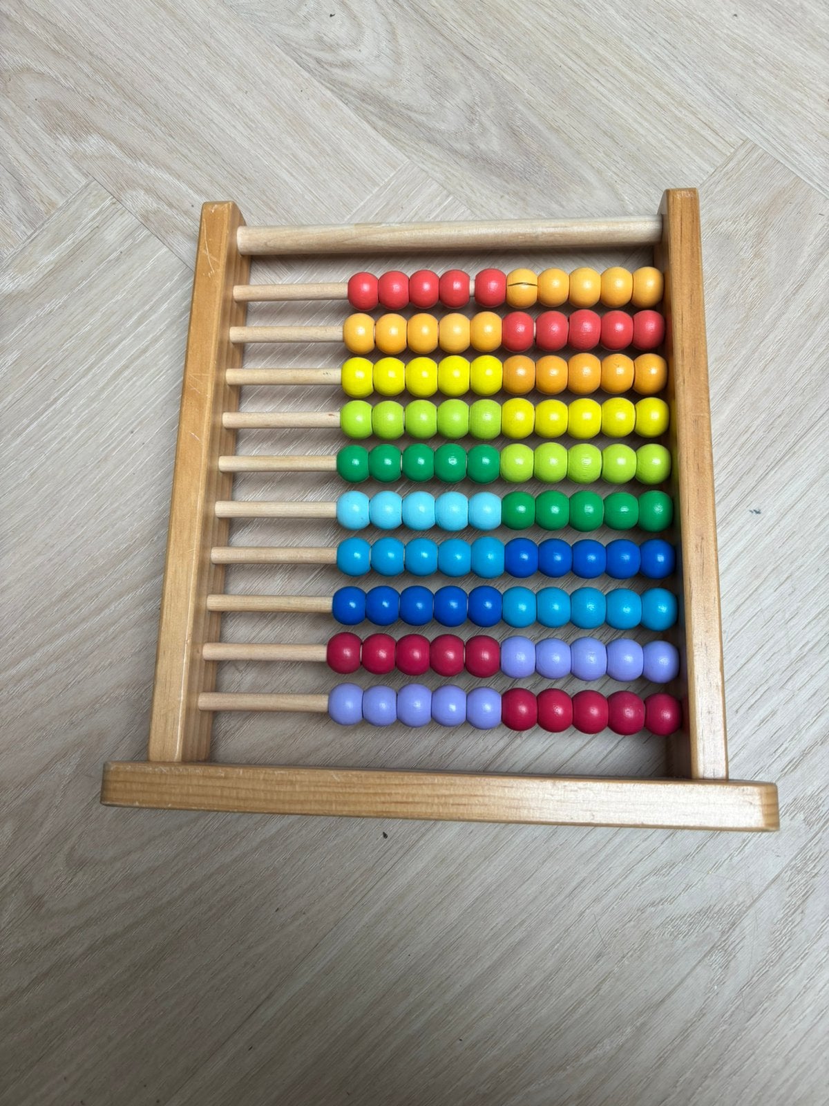 Houten telraam, Kinderen en Baby's, Speelgoed | Houten speelgoed, Ophalen of Verzenden, Gebruikt