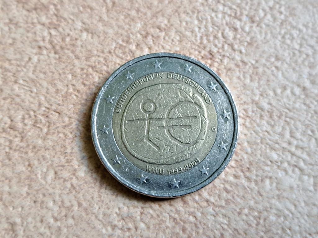 2 euro cc Duitsland 10 jaar EMU 2009 (G), Ophalen of Verzenden, Duitsland, 2 euro