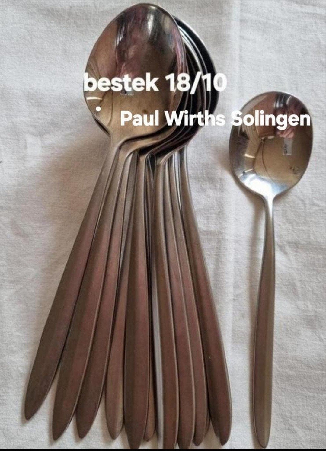 Bestek PW Paul Wirths Solingen gladde, Ophalen of Verzenden