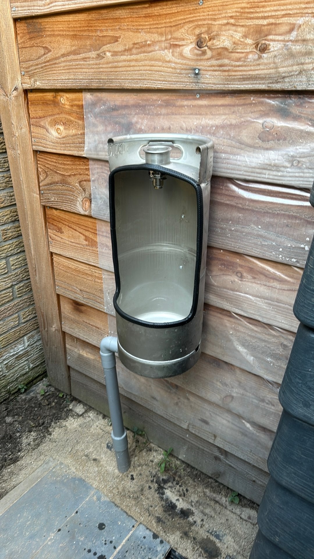 Bier fust omgebouw tot urinoir, Ophalen, Overige typen, 50 tot 100 cm, Minder dan 100 cm