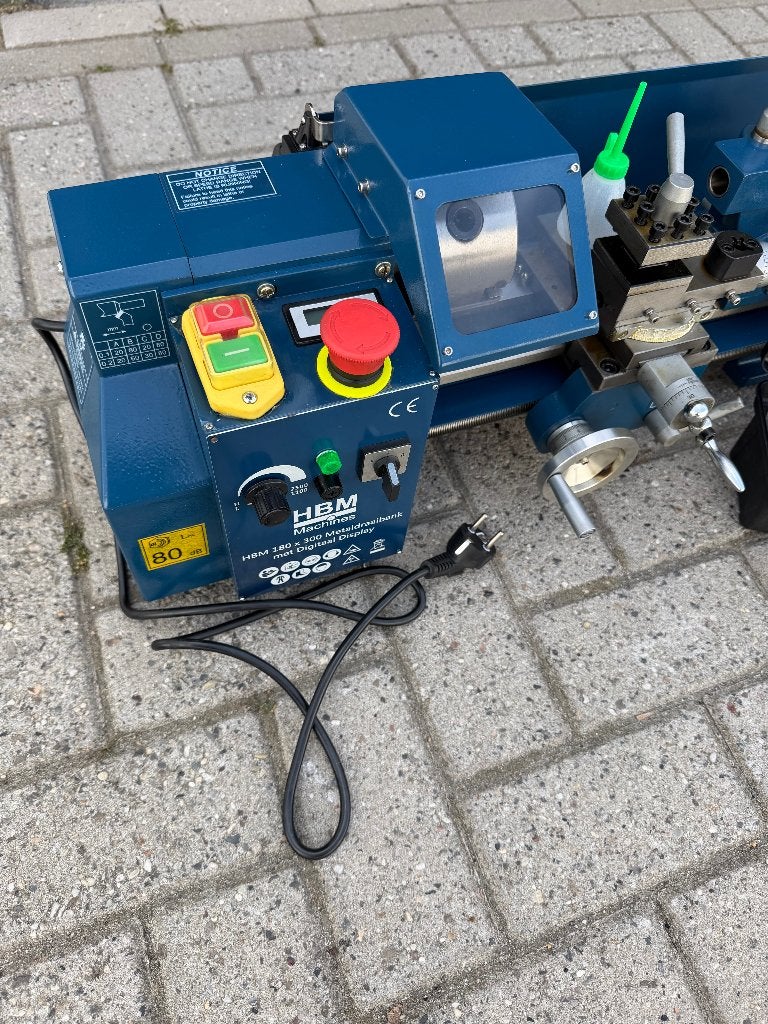 HBM mini metaaldraaibank 230 Volt 180 x 300 NIEUW!, Ophalen, Nieuw, Metaaldraaibank, Minder dan 500 mm