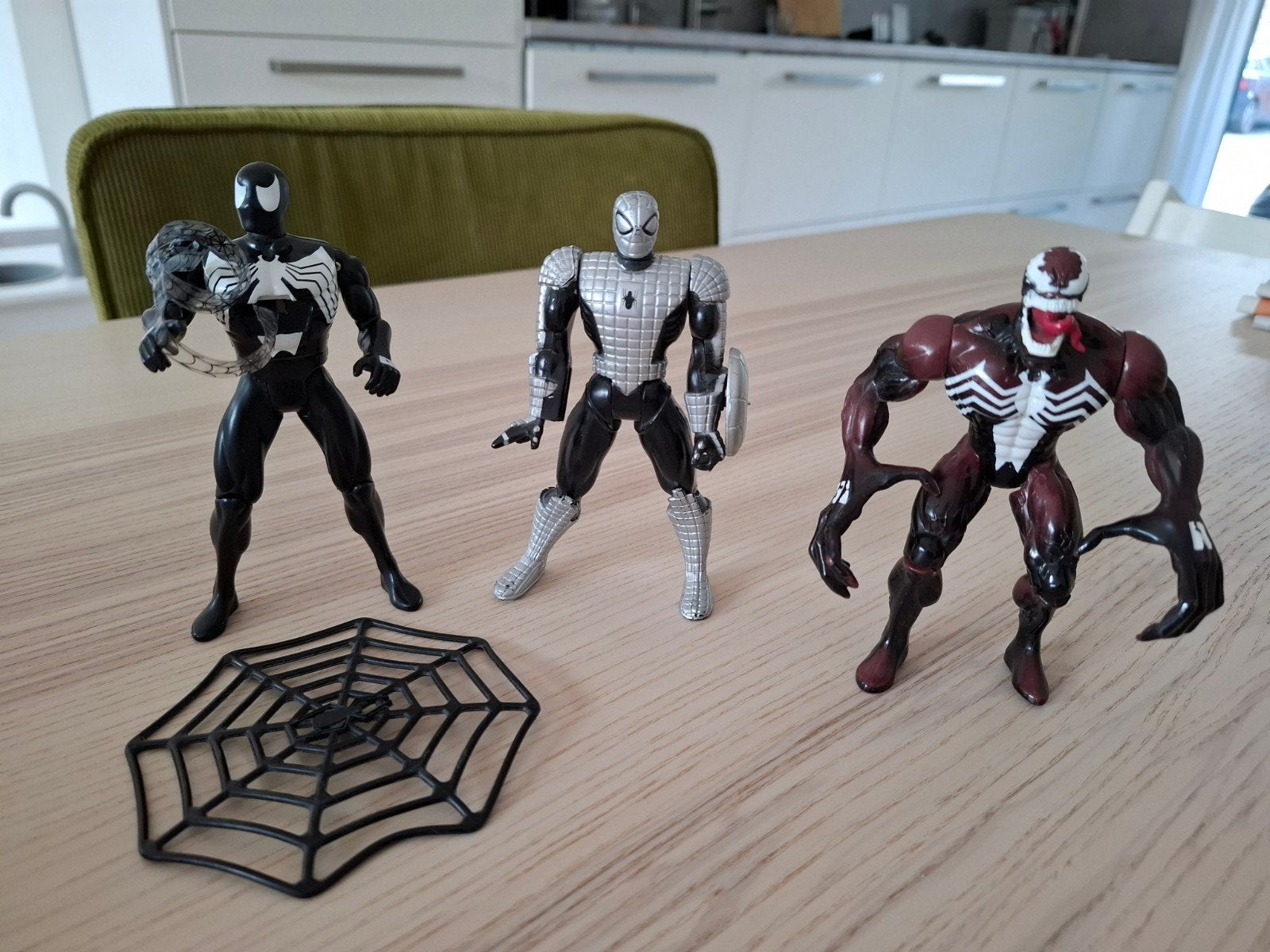 Spiderman Venom Toybiz Jaren 90 Actiefiguren Set, Verzenden, Gebruikt