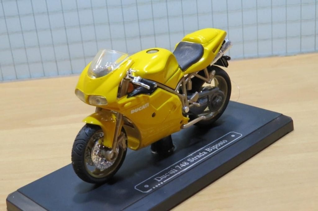 Ducati 748 Strada Biposto 1:18 Majorette, MayCheong, Maisto, Nieuw, Ophalen of Verzenden