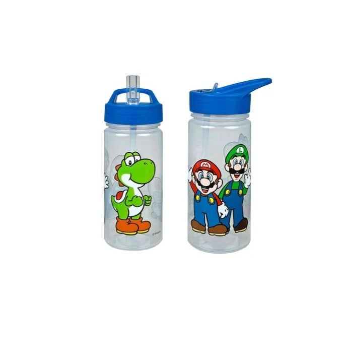 2 Super Mario drinkflessen 500ml - Mario, Luigi & Yoshi, Ophalen of Verzenden