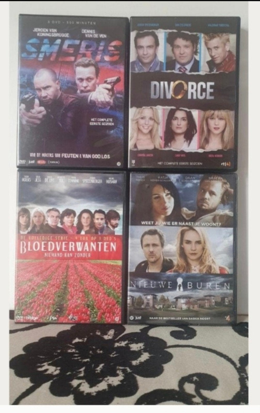 4x Nederlandse TV Series: Smeris, Divorce, Bloedverwan, Gebruikt, Seizoen 1, Nederlands, Drama