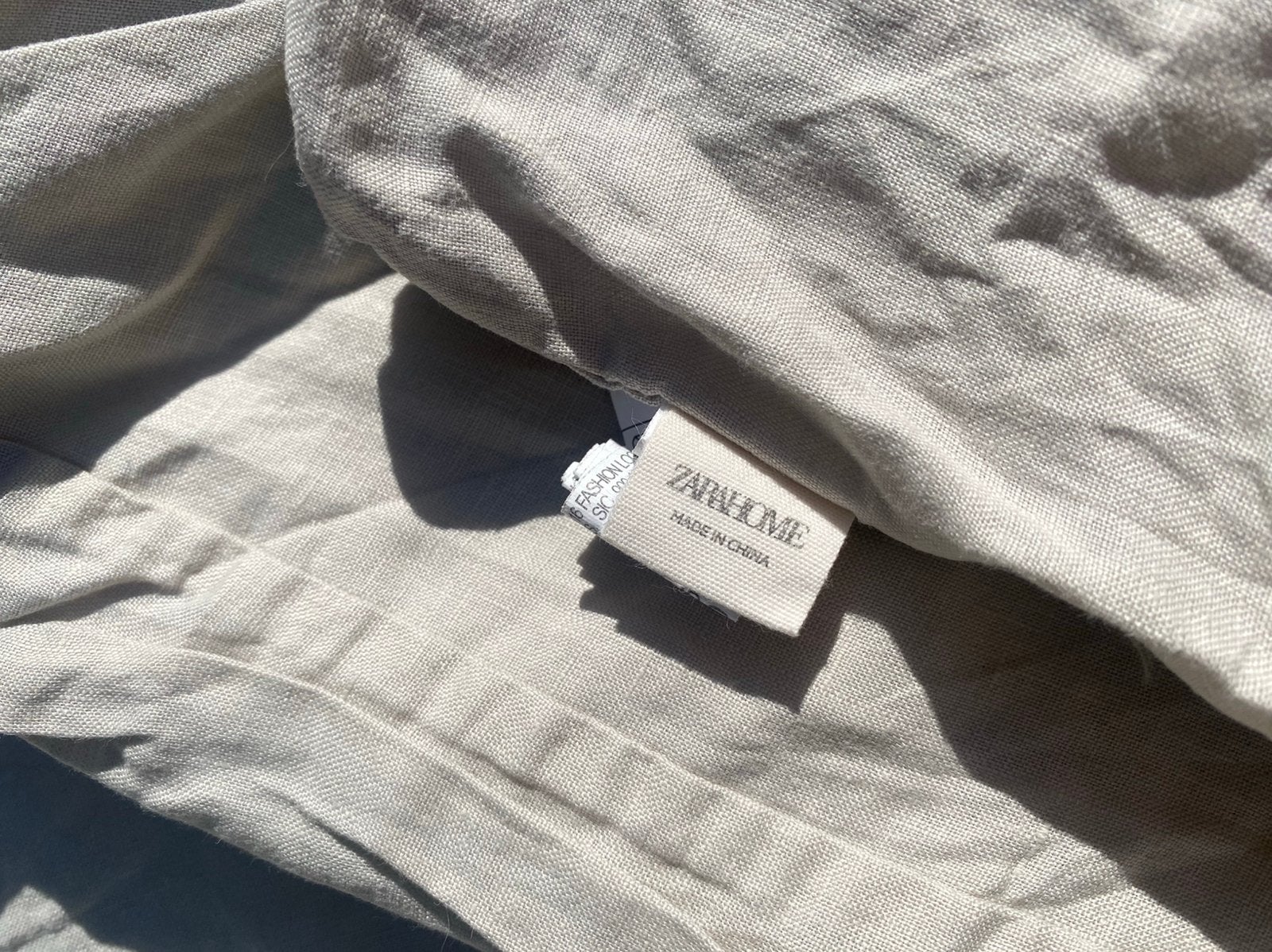 Twee dekbedovertrekken Zara Home 100% linnen 2.40 bij 2.20, Gebruikt, Overige merken, Grijs, Overige maten