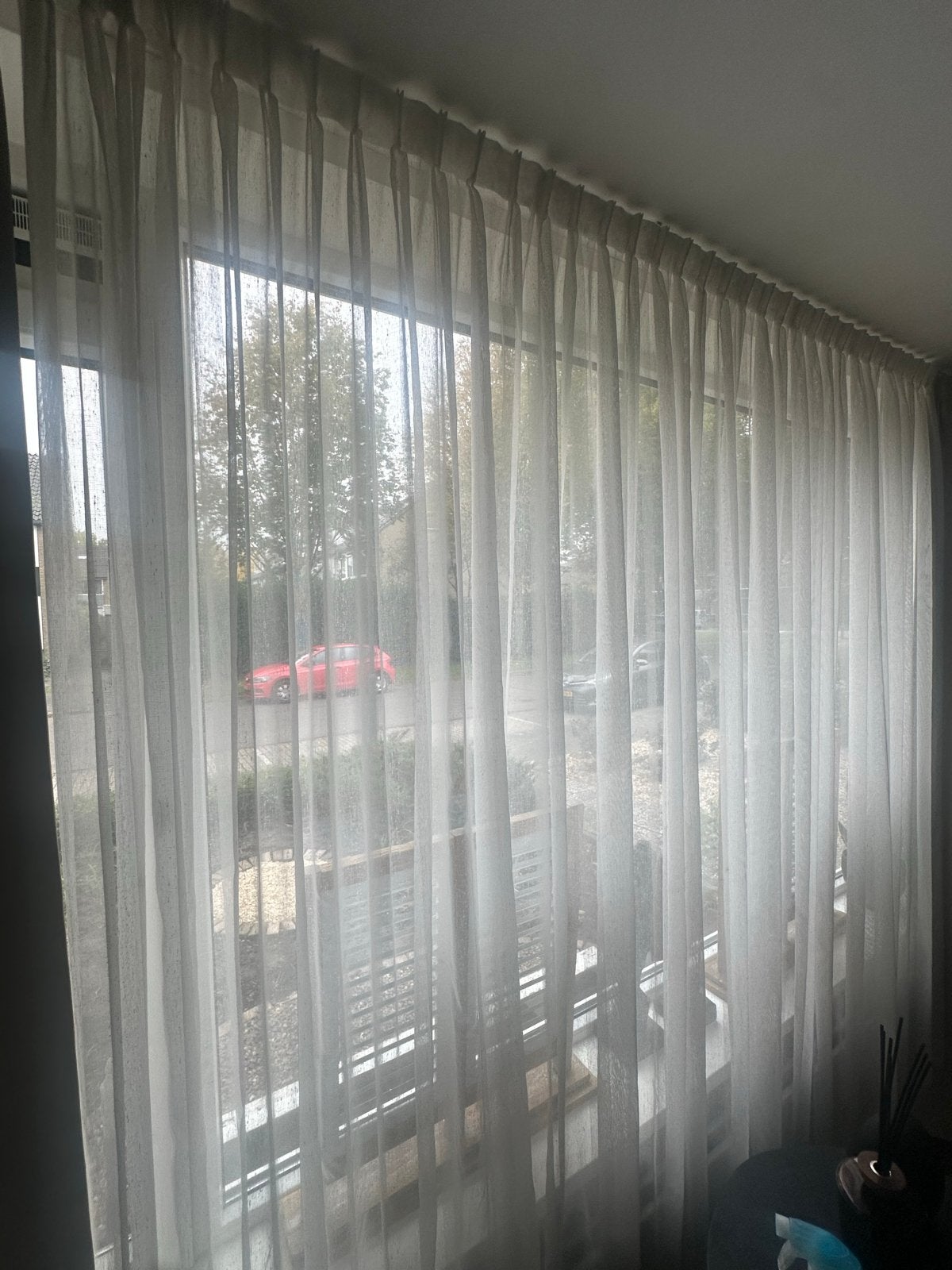 Inbeetween Vitrage - OffWhite 220 x 230 cm, Ophalen, Vitrage, Wit, Lichtdoorlatend