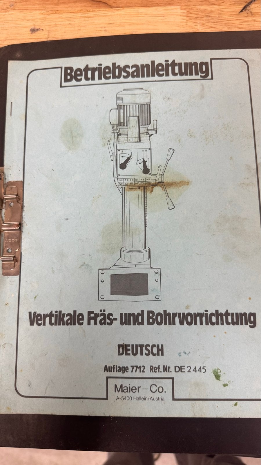 Maier + Co. Verticale frees- en boorhandleiding, Ophalen of Verzenden, Gebruikt, Overige soorten