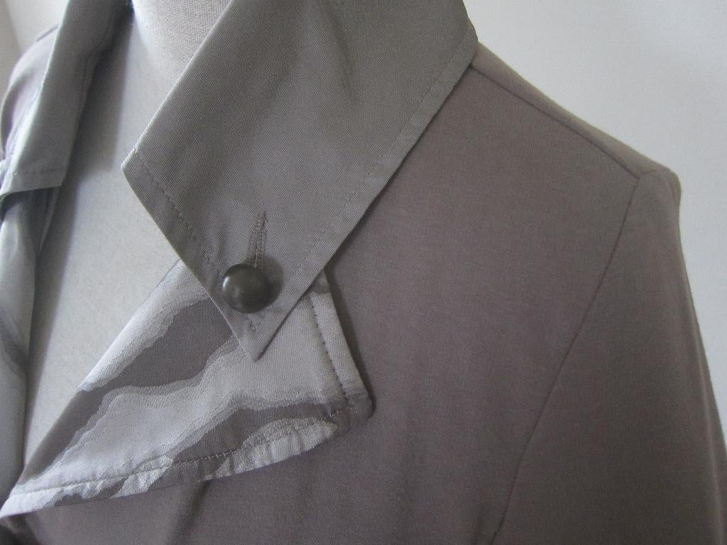 chique gelegenheids jurk Robe Manteau  taupe / grijs  MT 40, Maat 38/40 (M), Ophalen of Verzenden, Zo goed als nieuw, Grijs