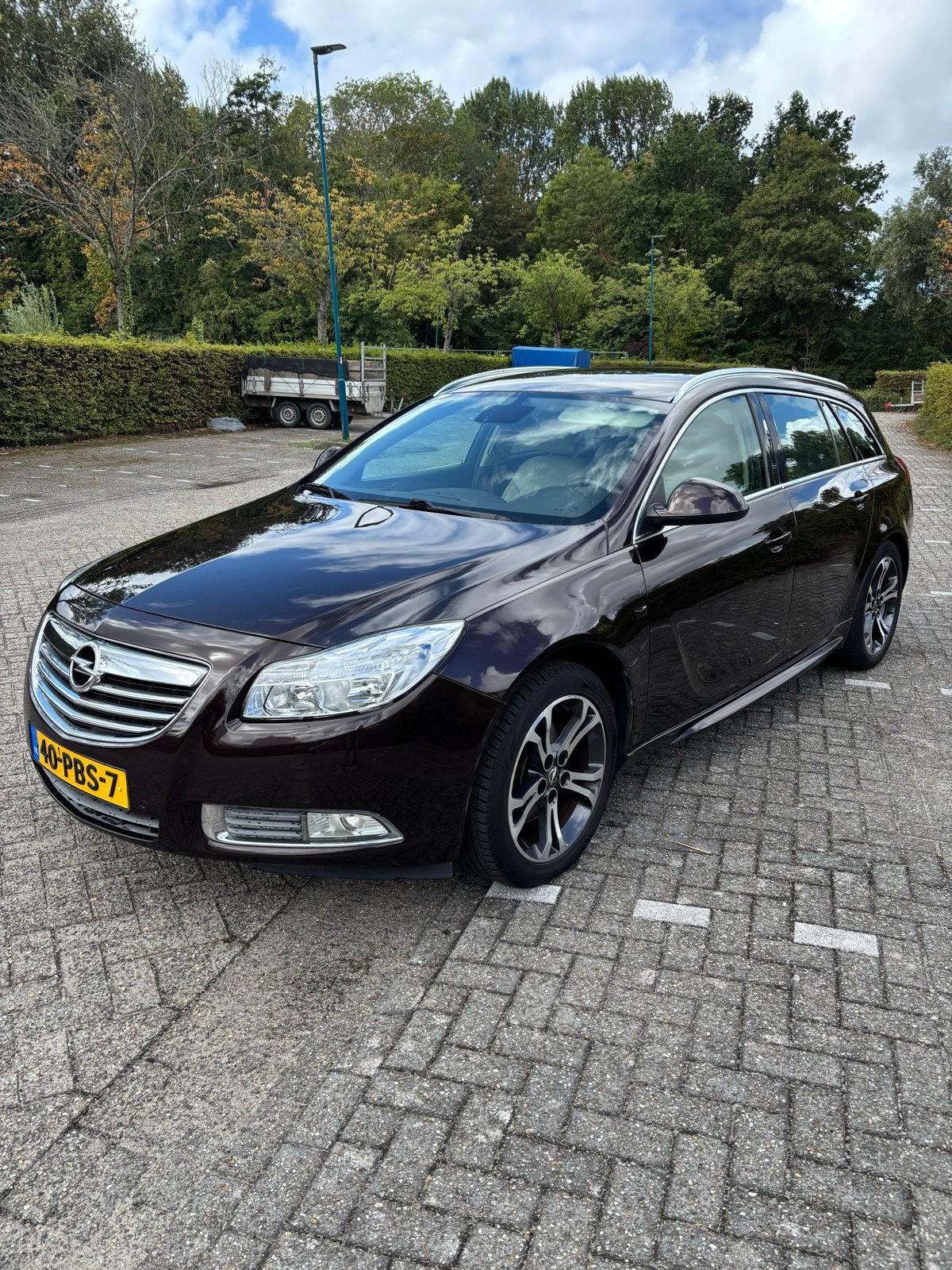 Opel Insignia 2.0 Turbo 162KW Sp.tourer AUT 2011 Bruin, Auto's, Opel, 1998 cc, Beige, 4 cilinders, Bruin