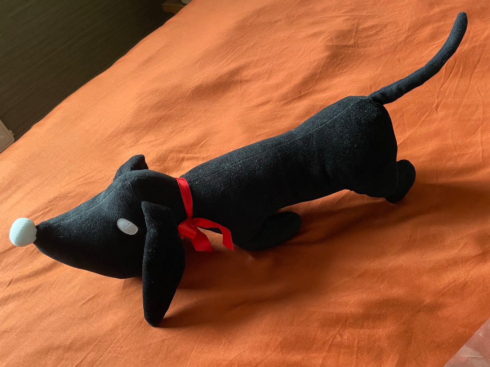 Zwarte Teckel Knuffel - Takkie, Ophalen, Overige merken, Overige karakters, Zwart