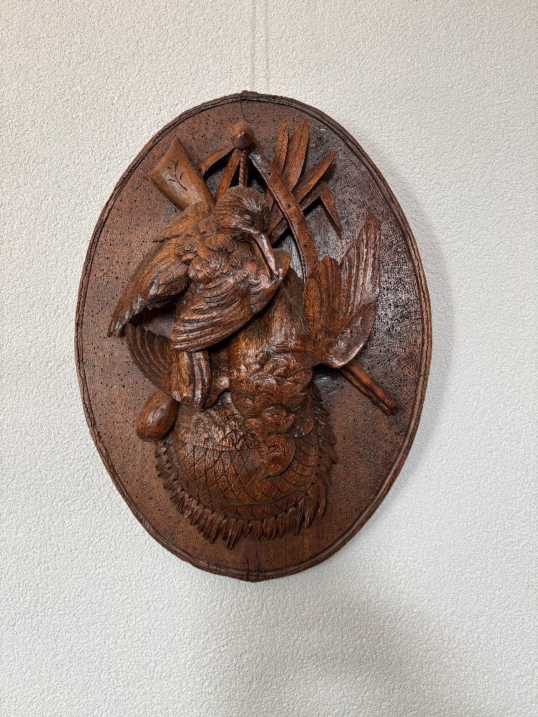 houten wandpanelen, jachtvoorstelling, Huis en Inrichting, Ophalen, Gebruikt, Hout, Vintage