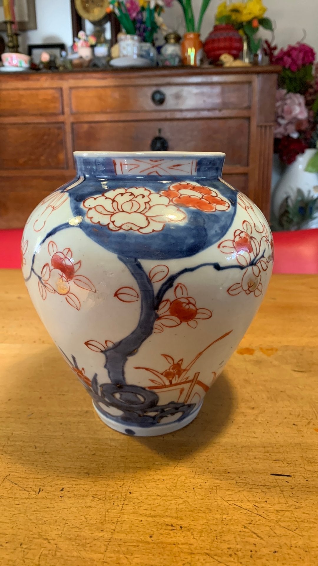 Antieke Imari vaas ( Japan) 18e eeuw, Ophalen of Verzenden