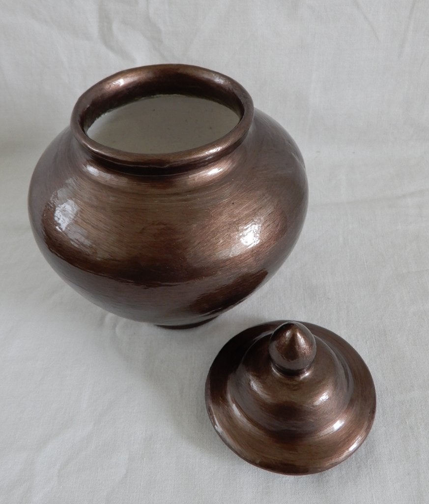 Urn Brons kleur ( Verdeel urn ), Ophalen of Verzenden, Nieuw, Steen/keramiek, Klassiek