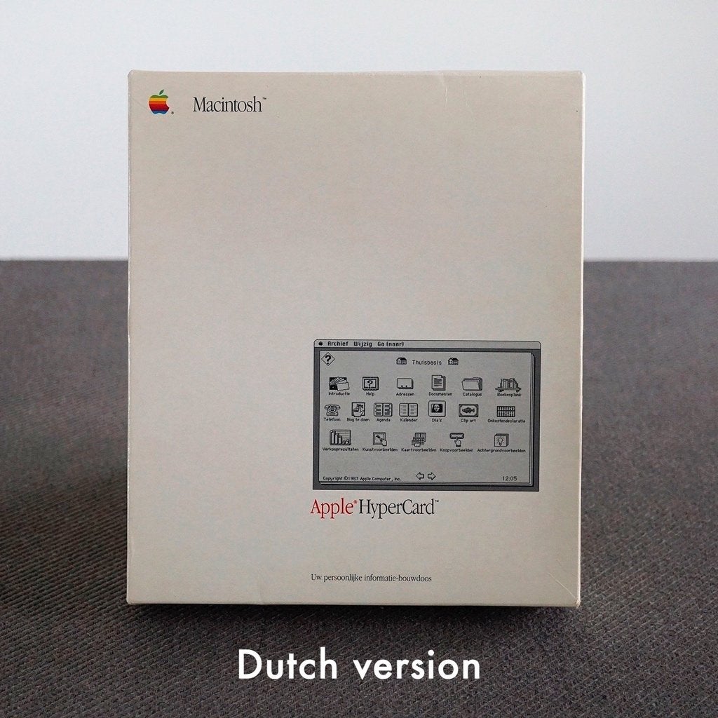 HyperCard Box – M0556N/B – (Dutch Version), Computers en Software, Vintage Computers, Ophalen of Verzenden, Apple