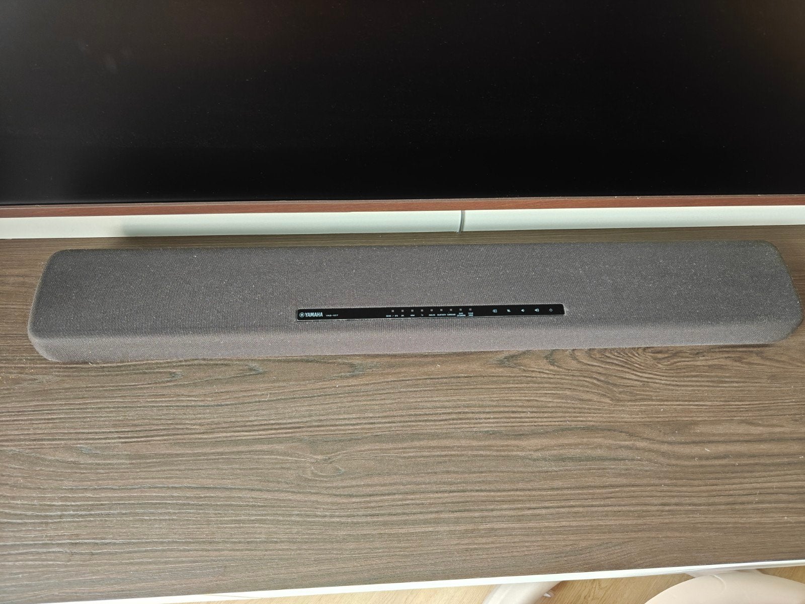 Yamaha YAS-107 Soundbar met afstandsbediening, Ophalen of Verzenden, Bluetooth, Zo goed als nieuw