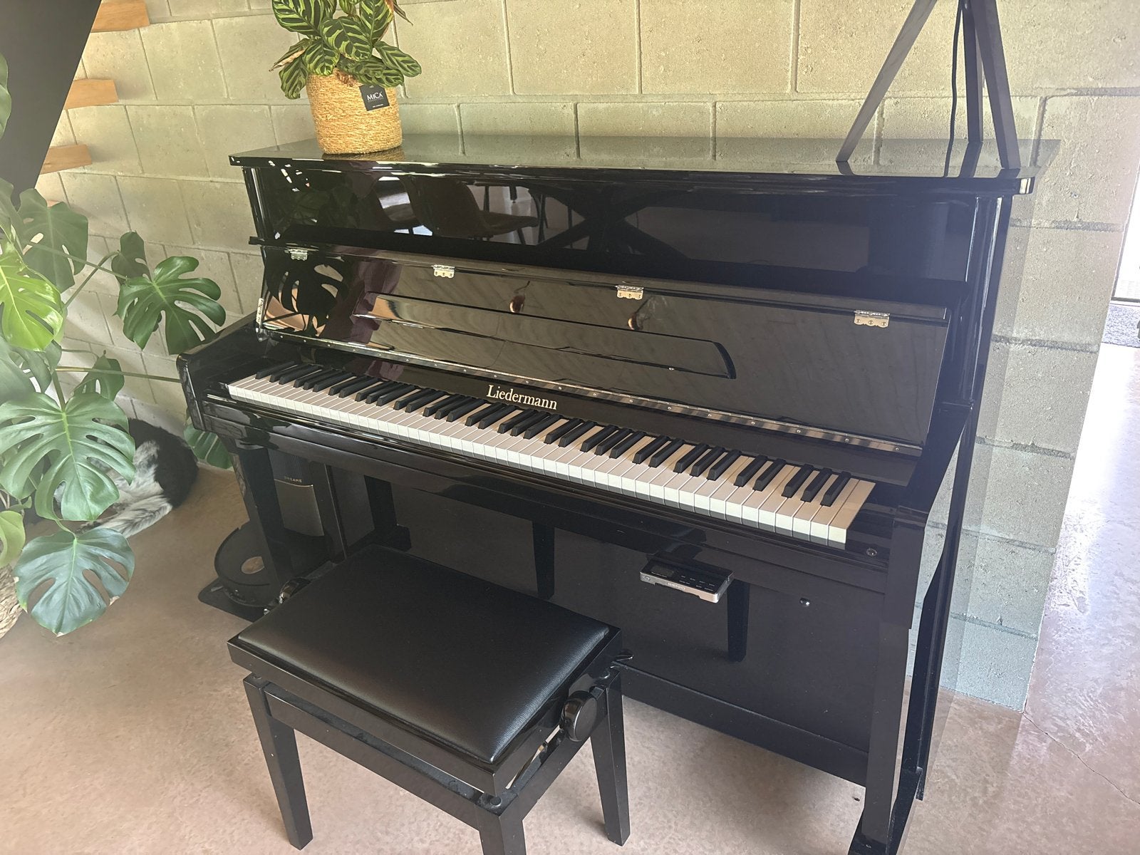 Liedermann Piano - Zwart Hoogglans - Zo goed als nieuw, Ophalen, Zwart, Zo goed als nieuw, Piano