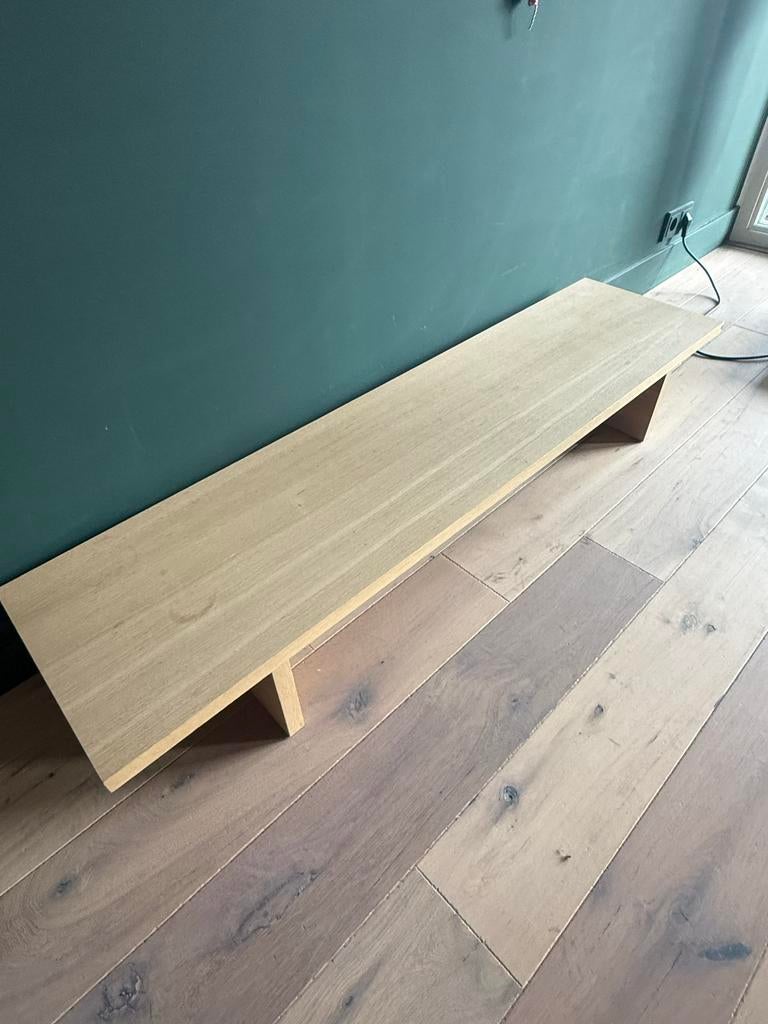 Houten televisiemeubel, side table., Ophalen, Gebruikt, 150 tot 200 cm, Minder dan 100 cm
