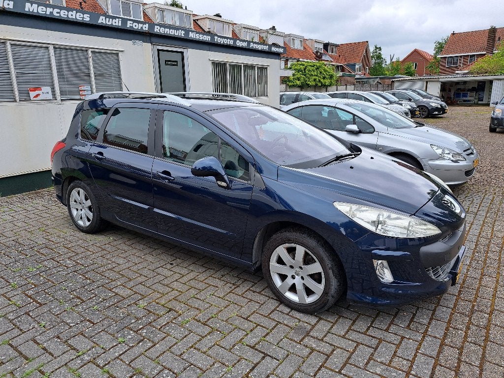 Peugeot 308 1.6 VTI 16V SW 7P 2011 Blauw nw distributie, Voorwielaandrijving, 4 cilinders, Blauw, 7 stoelen