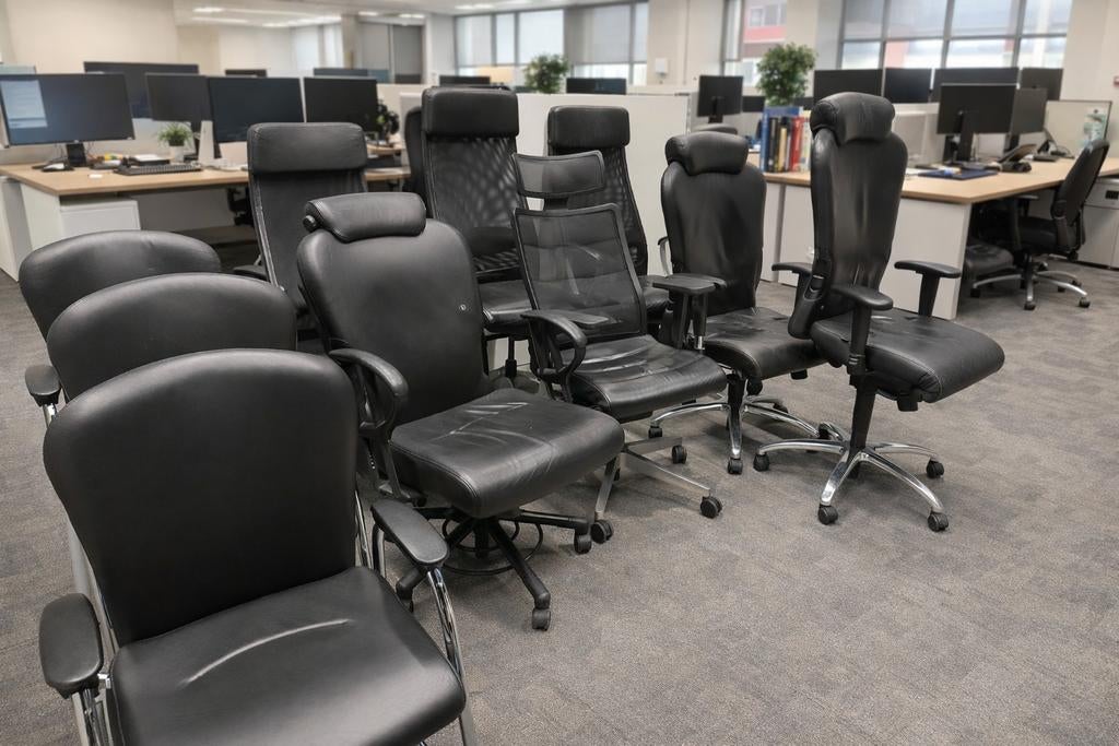 Bureaustoel – luxe, verstelbaar en comfortabel, Ophalen of Verzenden, Ergonomisch, Gebruikt, Zwart