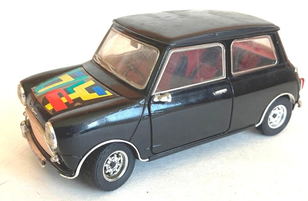 Mini Cooper zwart Solido 1:18., Ophalen of Verzenden, Gebruikt, Auto, Solido