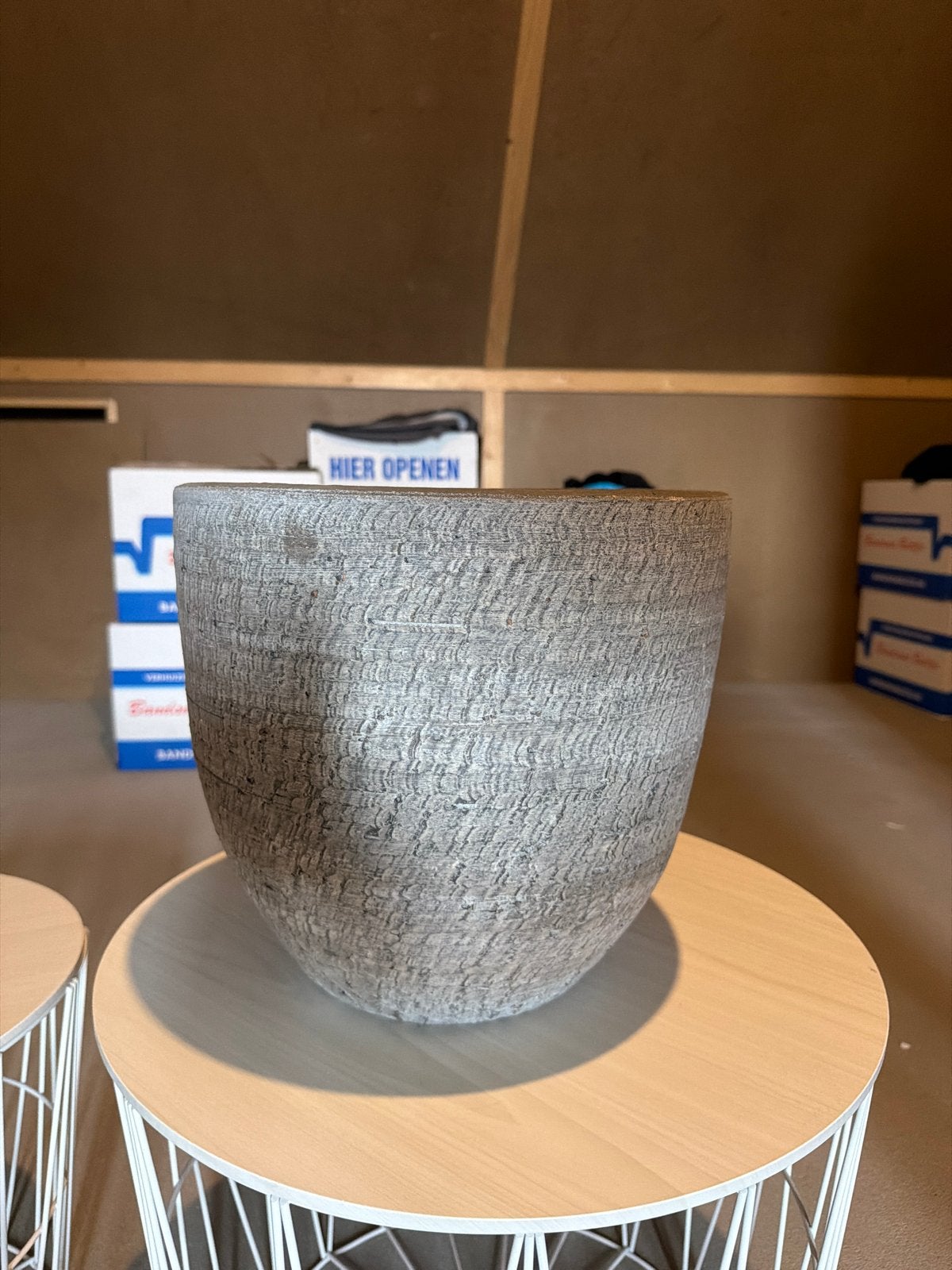 Grote bloempot 30 cm diameter, Overige materialen, Gebruikt, Rond, Binnen