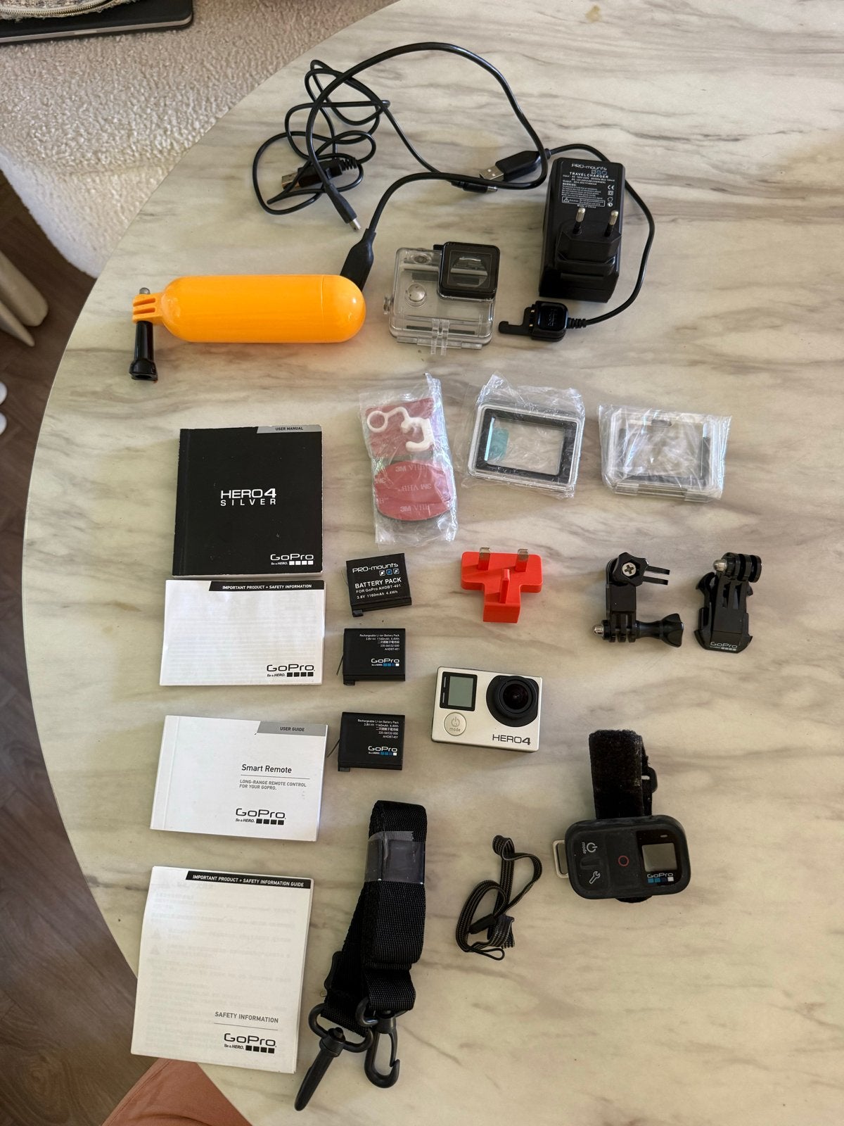 GoPro Hero 4 Silver met veel accessoires, Ophalen of Verzenden, Zo goed als nieuw, GoPro