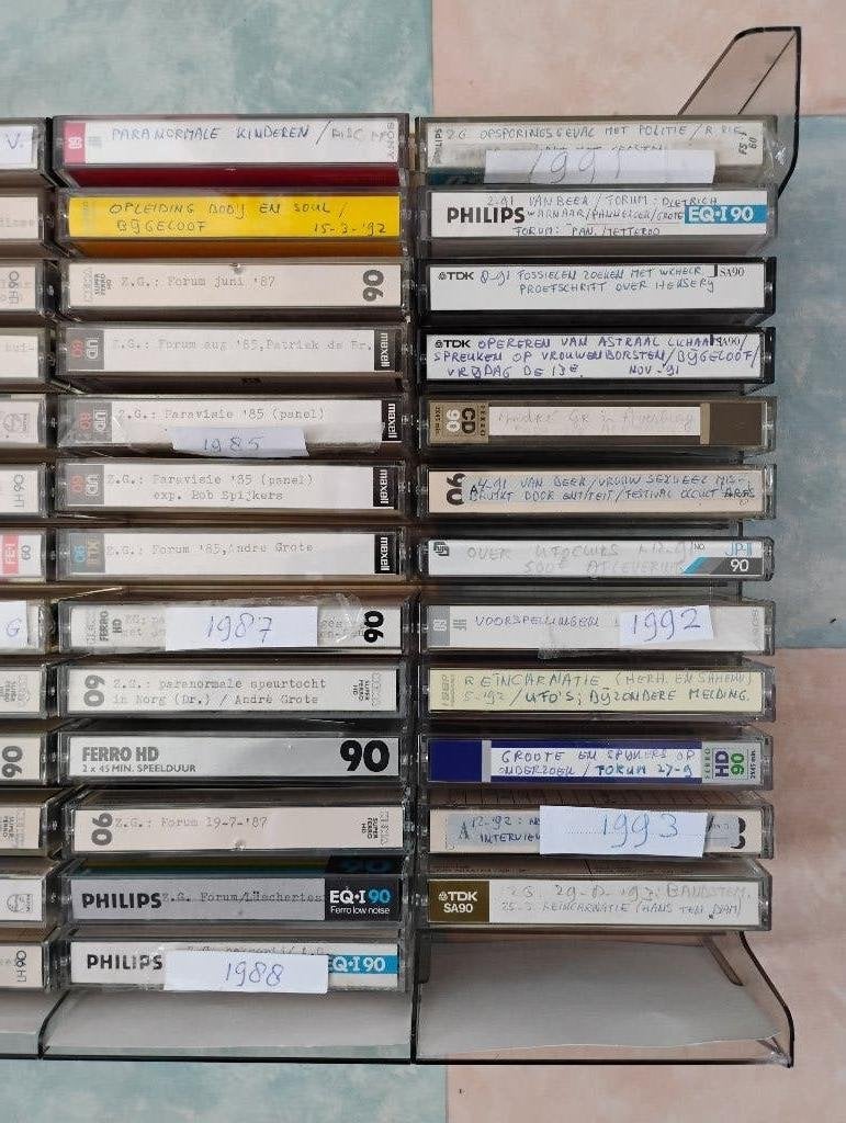 20 cassettebandjes van Het Zwarte Gat; € 4,50 per stuk, Cd's en Dvd's, Cassettebandjes, Gebruikt, 2 t/m 25 bandjes, Overige genres