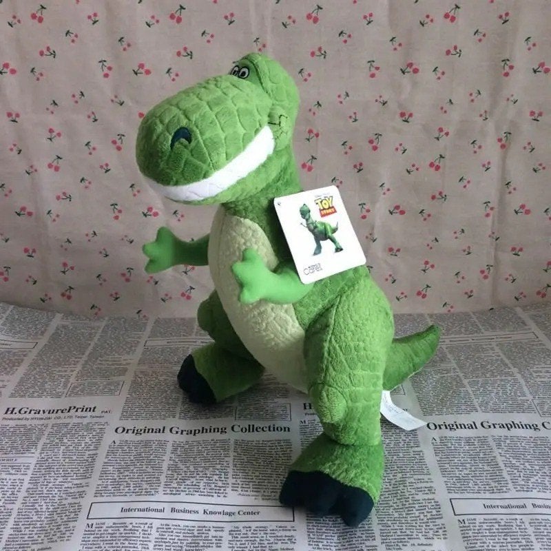 Toy Story grote pluche knuffel Dino Rex (40cm), Ophalen of Verzenden, Overige figuren, Nieuw, Knuffel