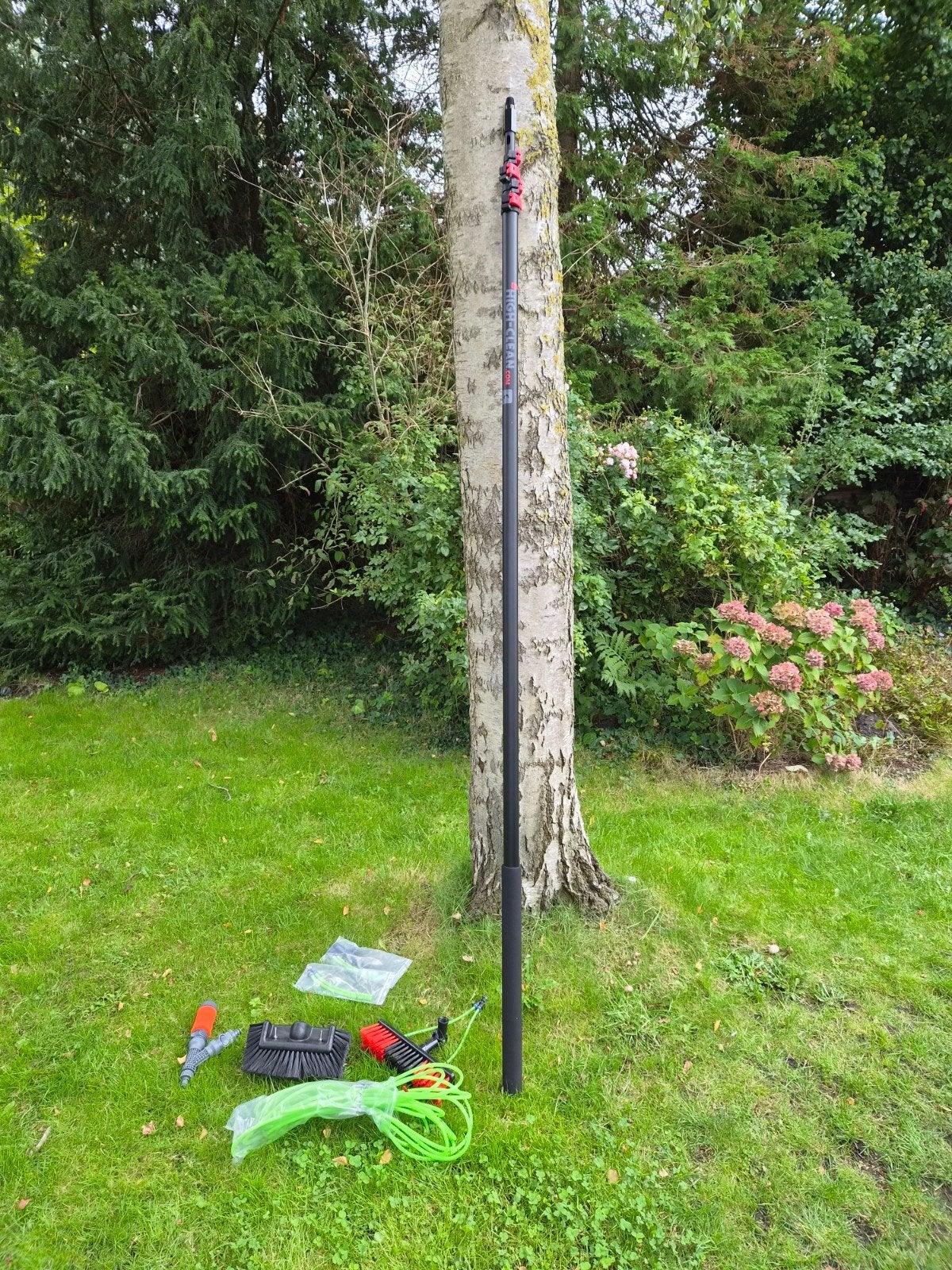 Telescopische wasborstelset voor ramen en zonnepanelen, Ophalen, Zo goed als nieuw, Overige typen