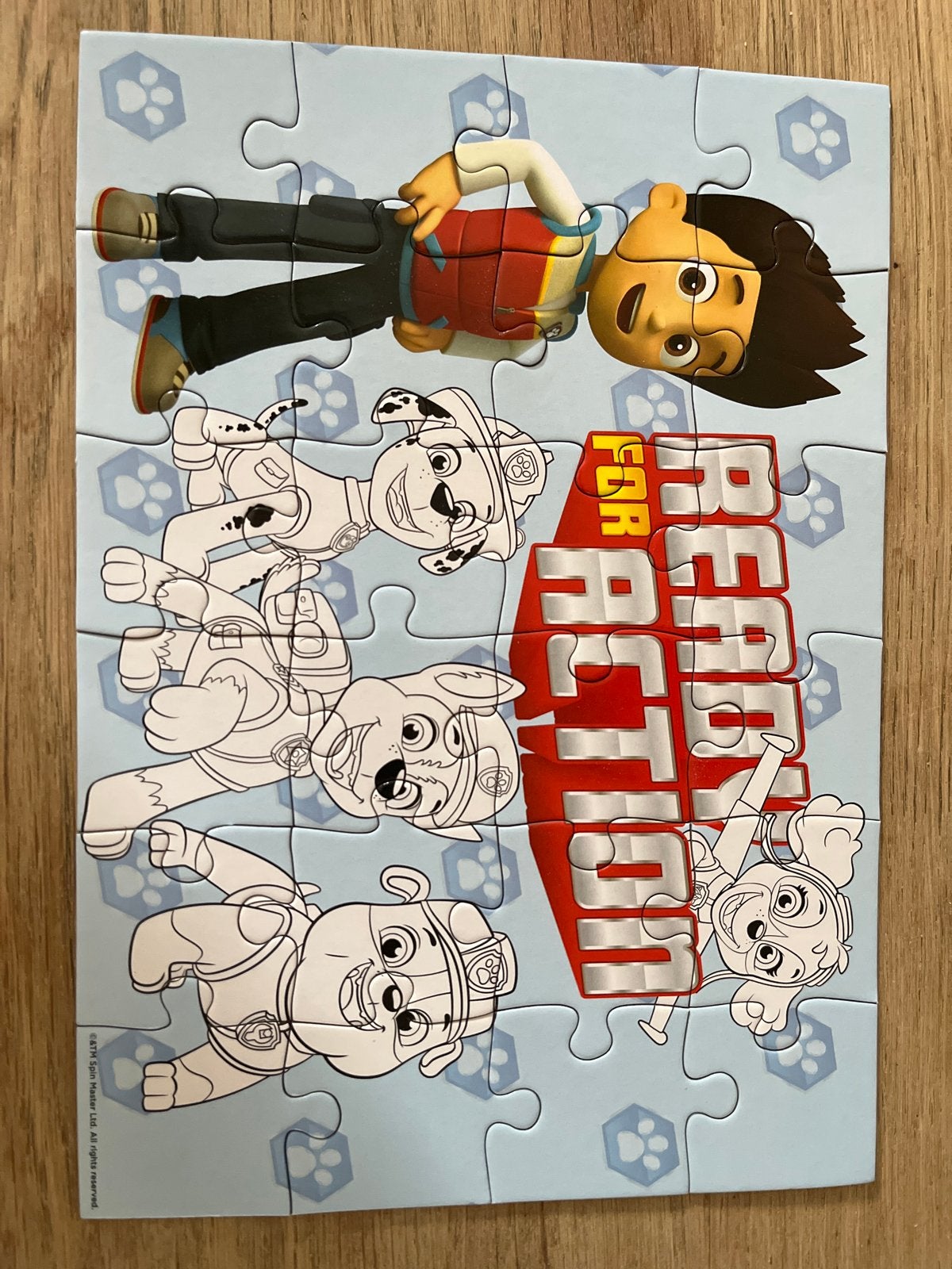 Paw Patrol puzzel - Ready for Action - 24 stukjes, Ophalen of Verzenden, 10 tot 50 stukjes, Gebruikt, 2 tot 4 jaar