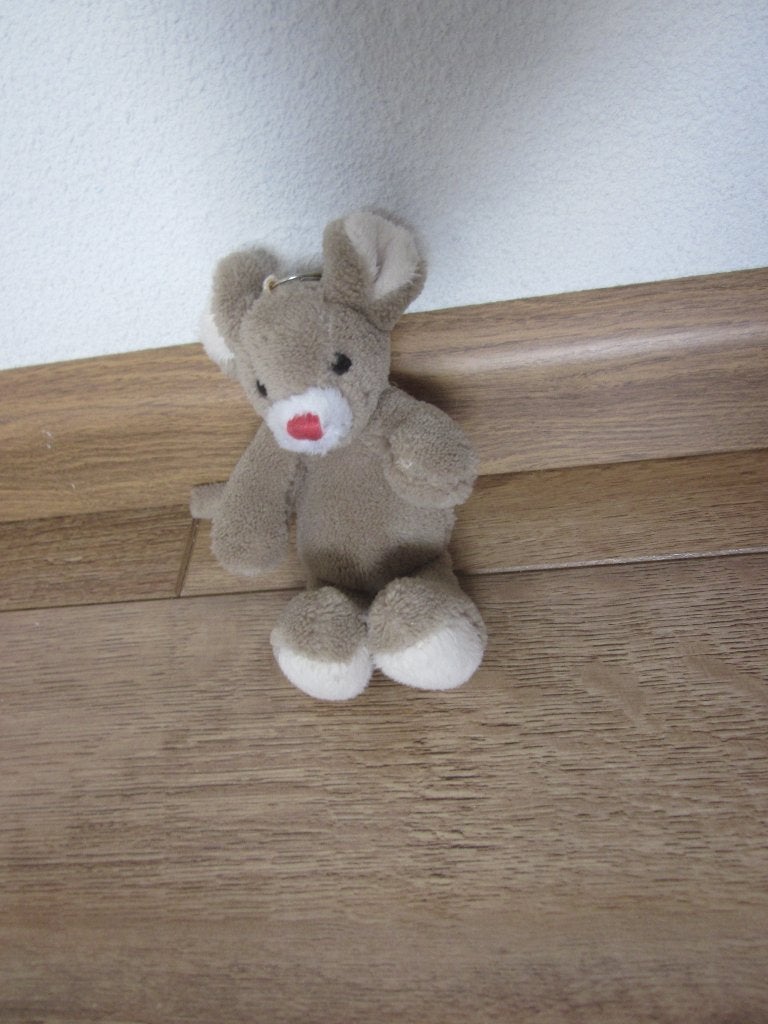 Clini Clowns bruin pluche muis knuffel sleutelhanger Toet, Kinderen en Baby's, Muis, Overige merken, Overige karakters, Interactief