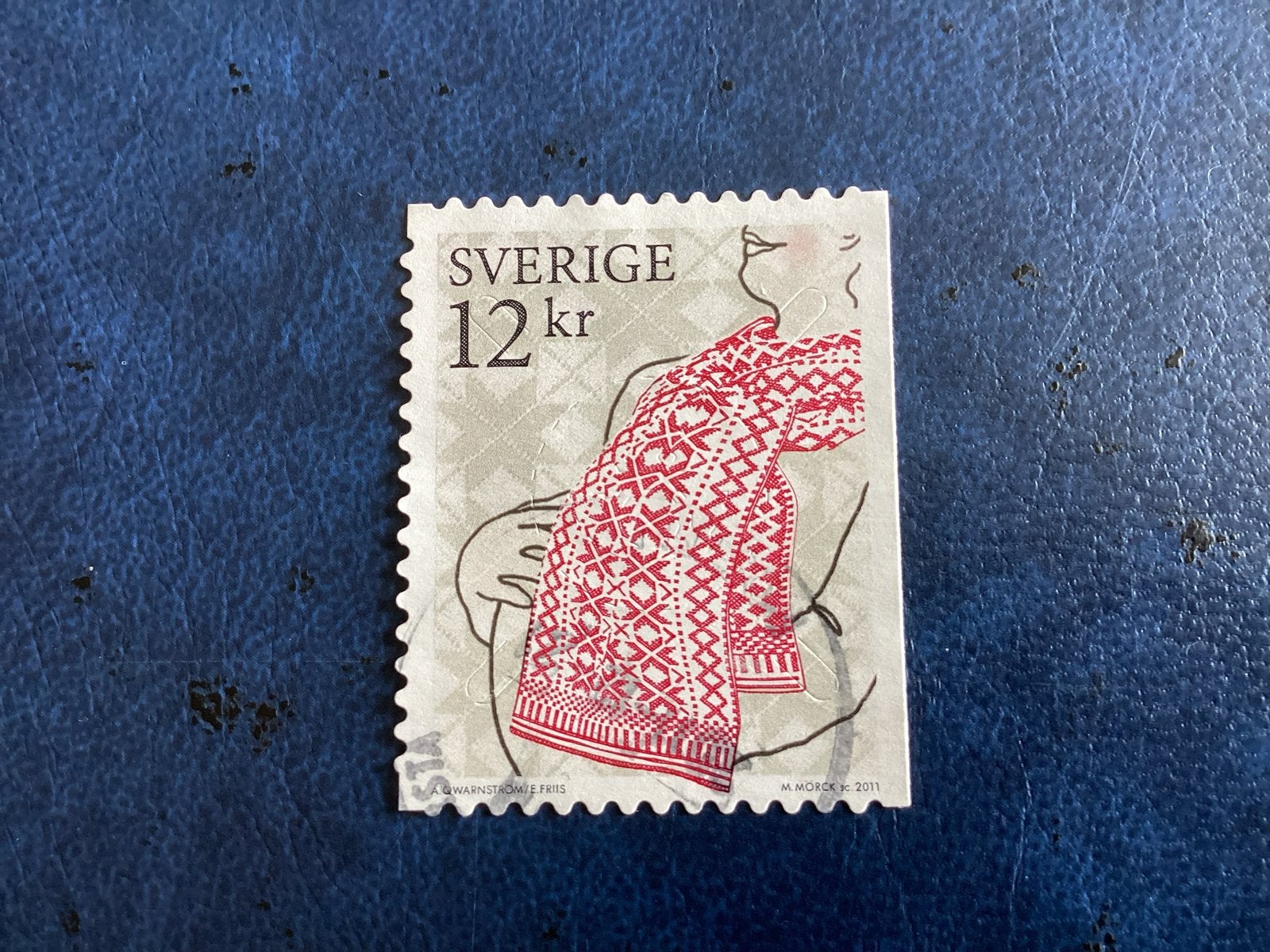 Zweden 2011- Mi.2851-12 kr - Gebreide sjaal, Verzenden, Zweden, Gestempeld