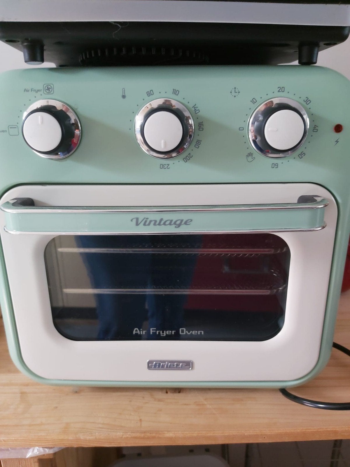 Ariete Vintage Airfryer Oven - Mintgroen, Ophalen, Zo goed als nieuw, Airfryer, Minder dan 750 gram