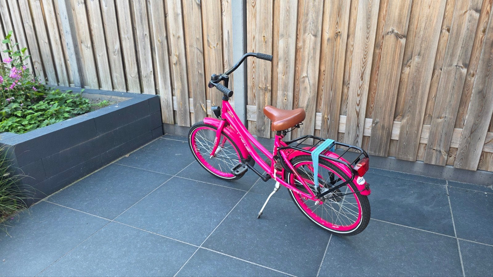 Roze 22 inch meisjesfiets, Ophalen, Terugtraprem, 22 inch, Gebruikt