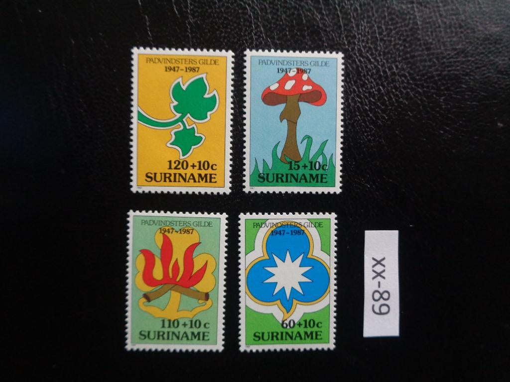 suriname - 40 jaar meisjes gidsen / postfris 1987 (xx-89), Ophalen of Verzenden, Postfris