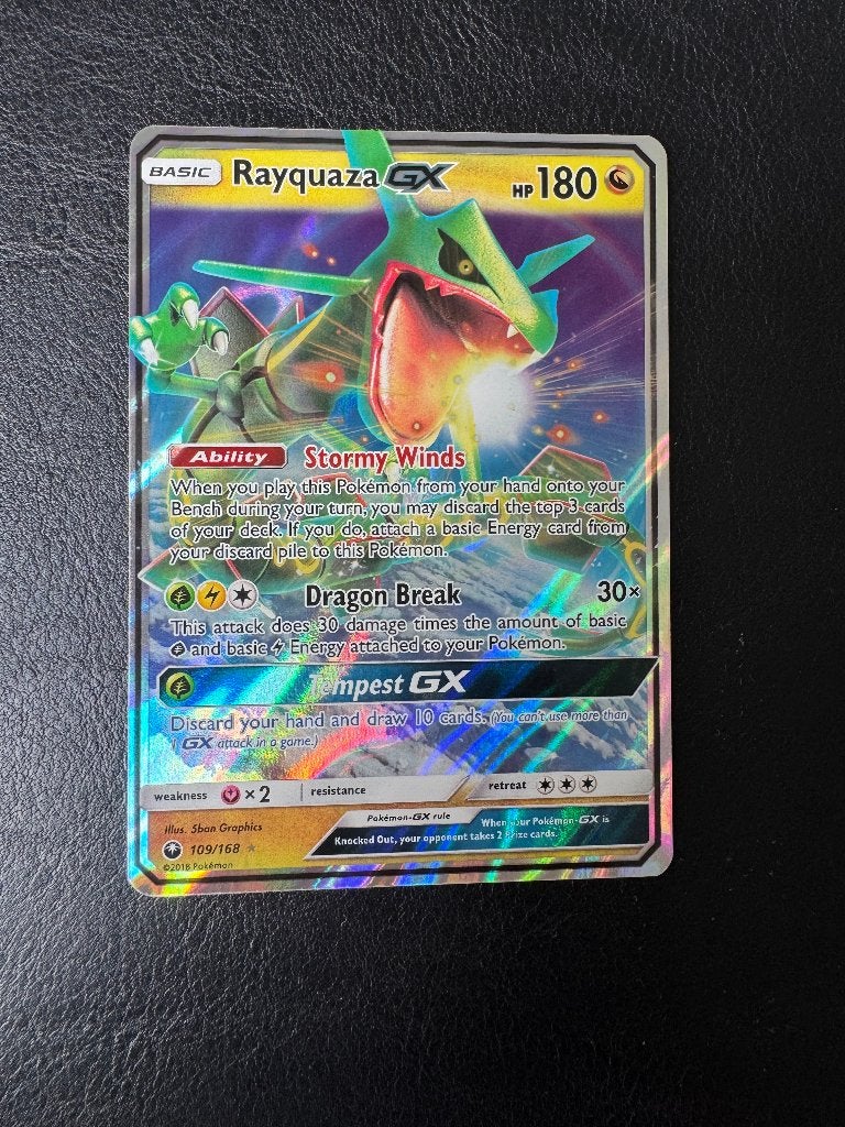 Rayquaza GX #109 Pokemon Celestial Storm, Verzenden, Nieuw, Losse kaart, Foil