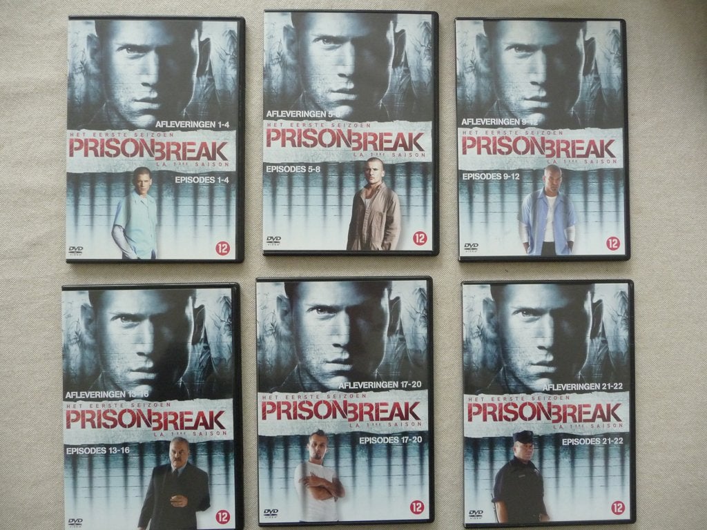 6 DVD's PRISON BREAK - Het eerste seizoen, Vanaf 12 jaar, Ophalen of Verzenden, Gebruikt, Actie en Avontuur