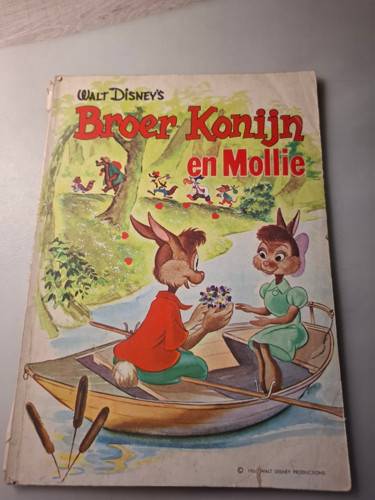 Walt Disney's Broer Konijn en Mollie - Vintage Boek, Gelezen, Ophalen of Verzenden, Walt Disney, Eén stripboek