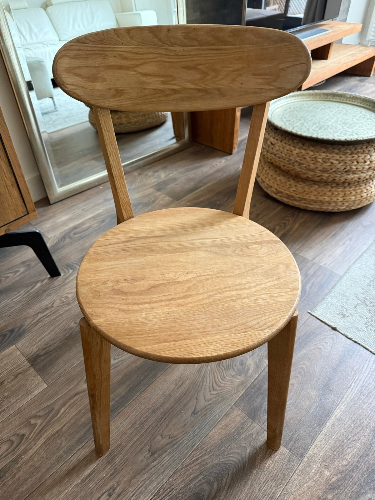 Teakhouten stoel, Huis en Inrichting, Stoelen, Zo goed als nieuw, Eén, Hout, Bruin, Ophalen