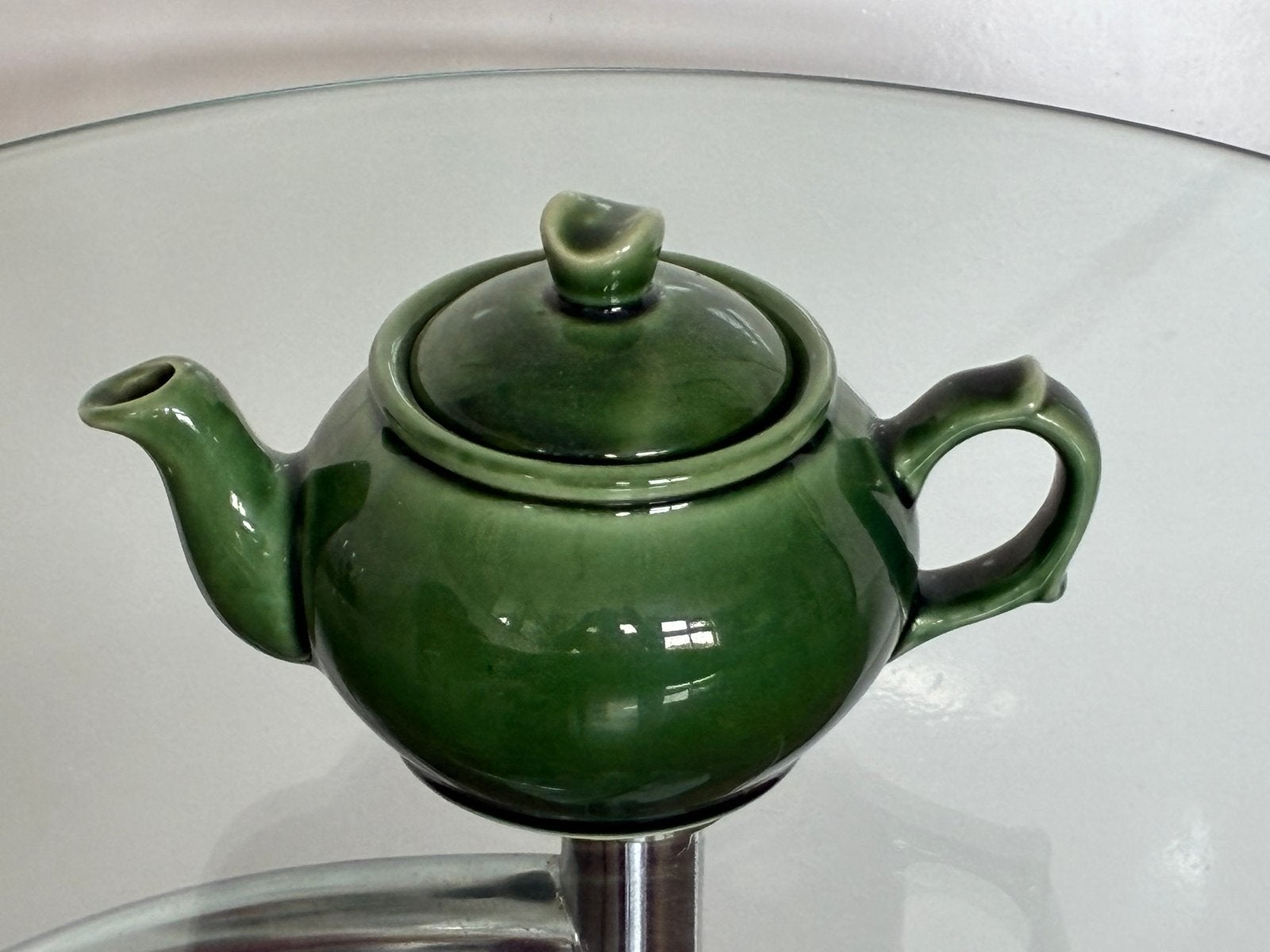 Vintage Waku theepot - Made in W-Germany - Groen, Ophalen of Verzenden