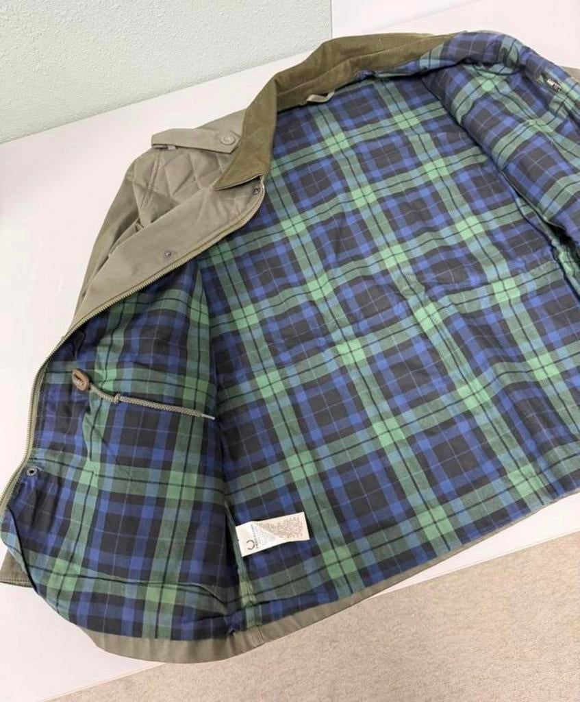 Fred Perry Wax Jacket J4206 – Maat M Als Nieuw Groene Jas, Maat 48/50 (M), Ophalen of Verzenden, Zo goed als nieuw, H