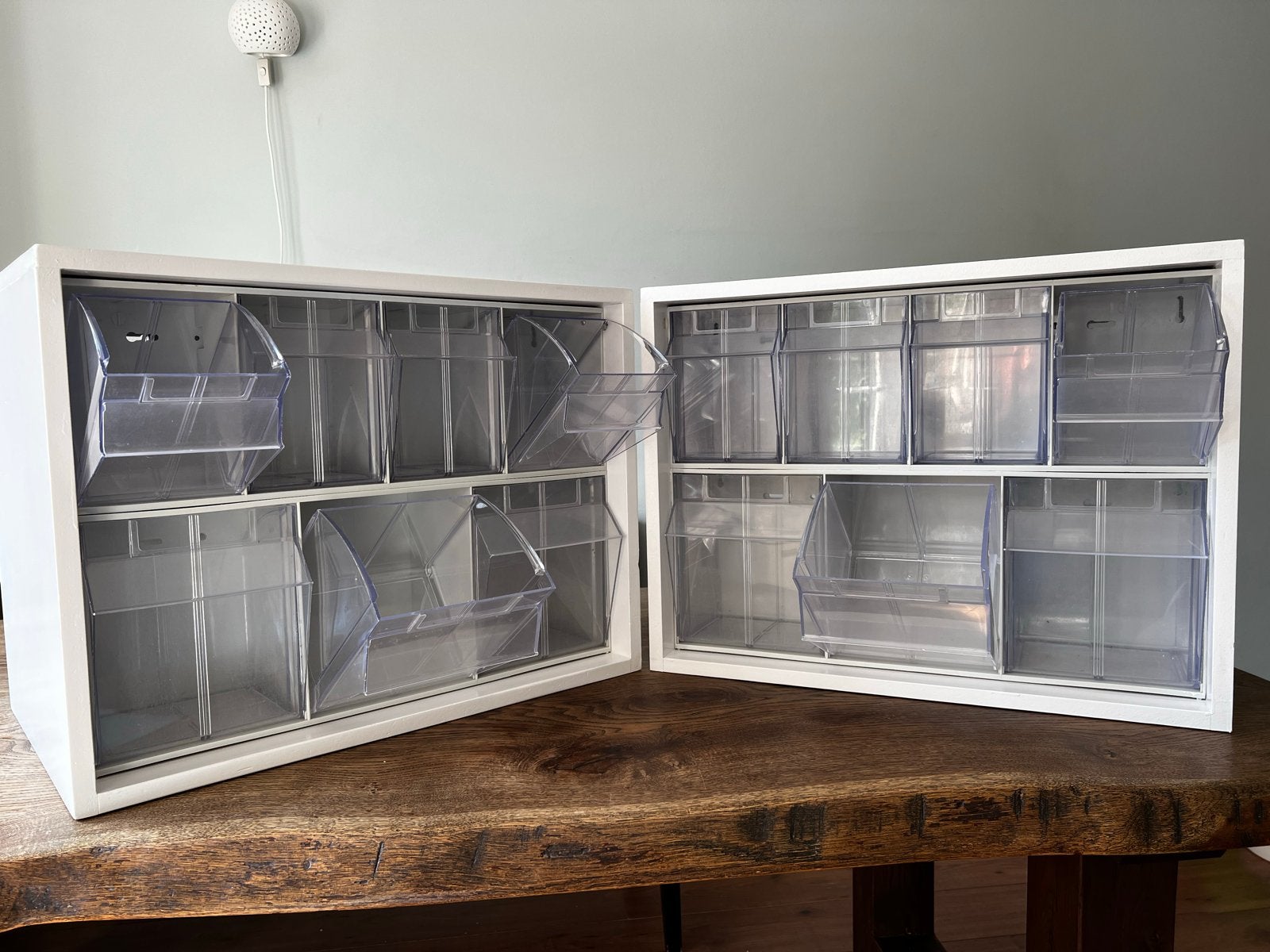 2 Speelgoed Opbergkasten met Kiepbakken, Ophalen of Verzenden, Gebruikt, Jongen of Meisje
