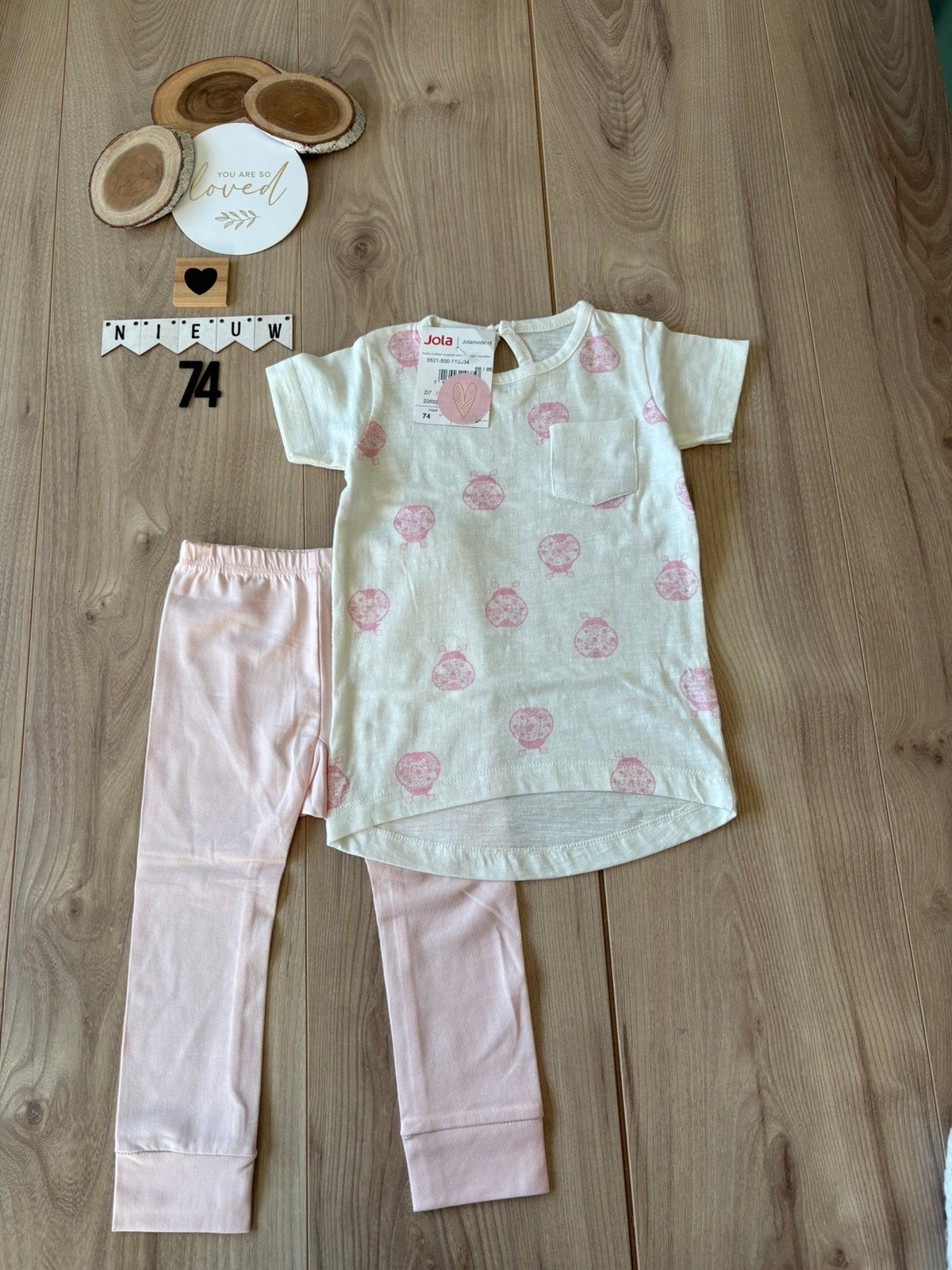 Baby meisje setje pebble stone shirtje, Mexx legging maat 74, Ophalen of Verzenden, Nieuw, Meisje, Setje