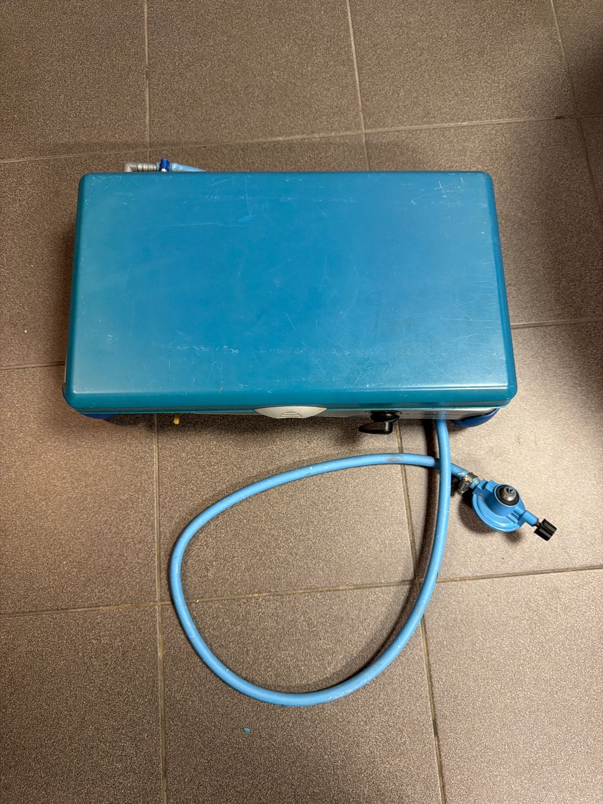 Gratis Campingaz 2-pits gasfornuis met gasslang drukregelaar, Ophalen, Gebruikt