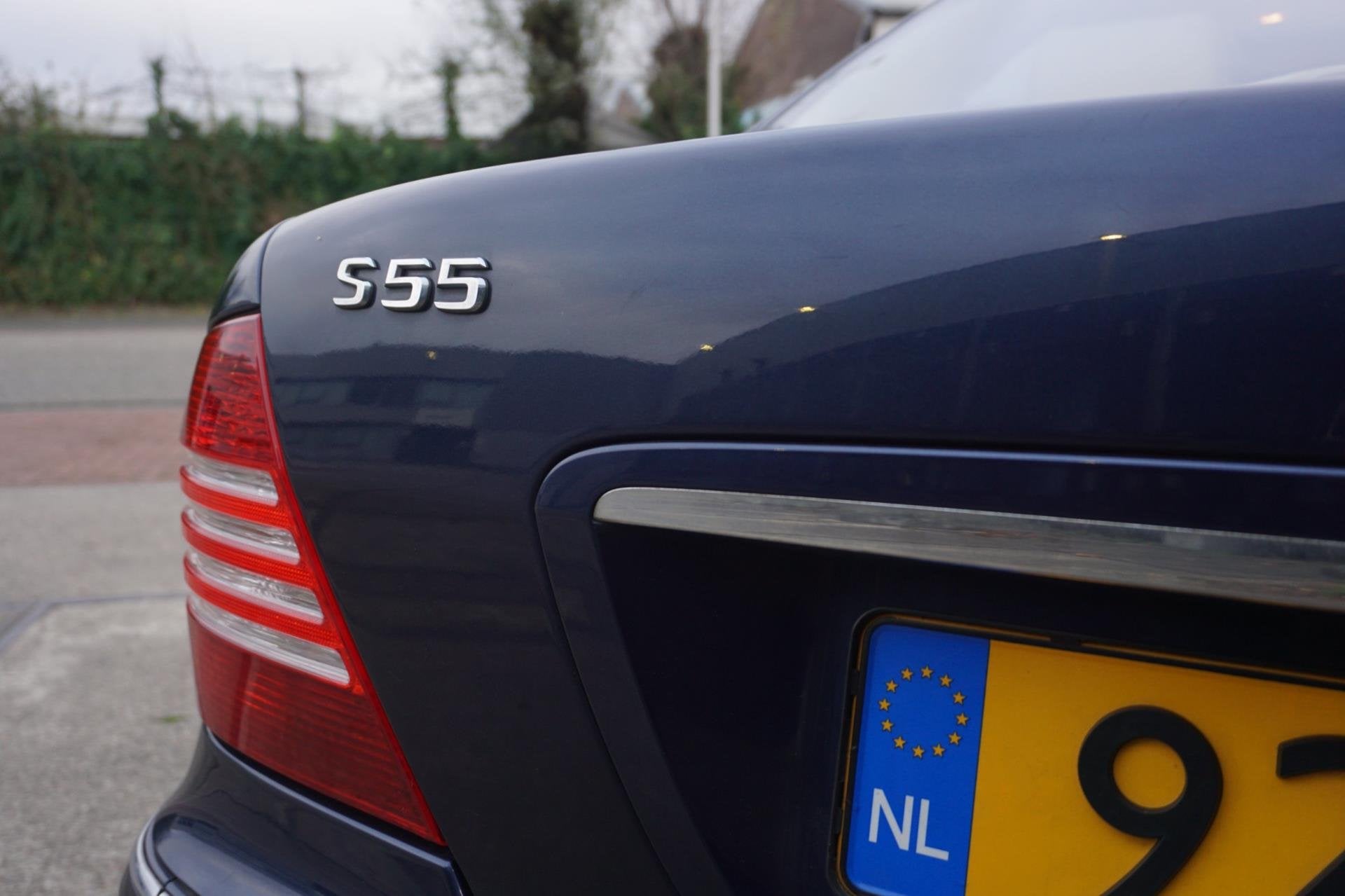 Mercedes-Benz S-klasse S 55 AMG Lang, Auto's, Automaat, Achterwielaandrijving, Gebruikt, Blauw