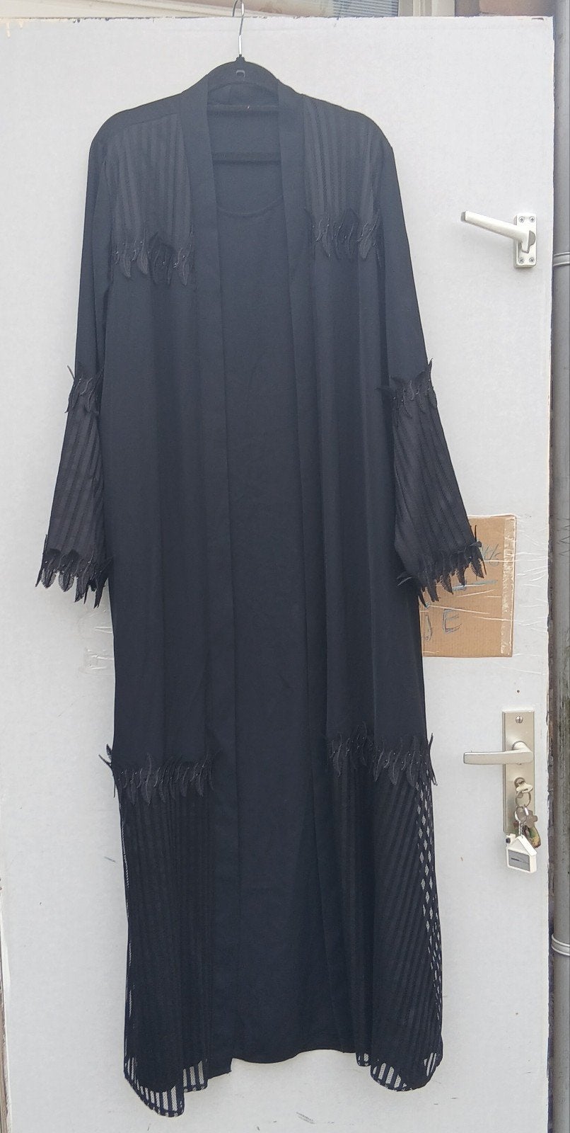 Zwarte lange jurk. Één geheel.  Zgan    46/48, Kleding | Dames, Grote Maten, Ophalen of Verzenden, Zo goed als nieuw, Zwart, Jurk